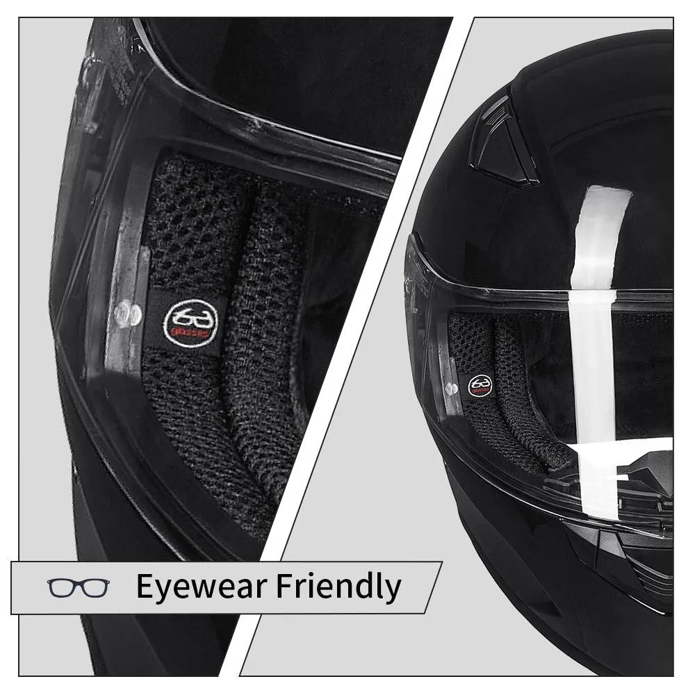 ILM Motorcycle Snowmobile Full Face Helmet Model 129