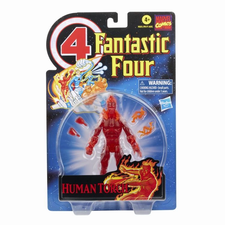 Marvel Legends Vintage Retro Collection Fantastic Four Wave Human Torch Action Figure