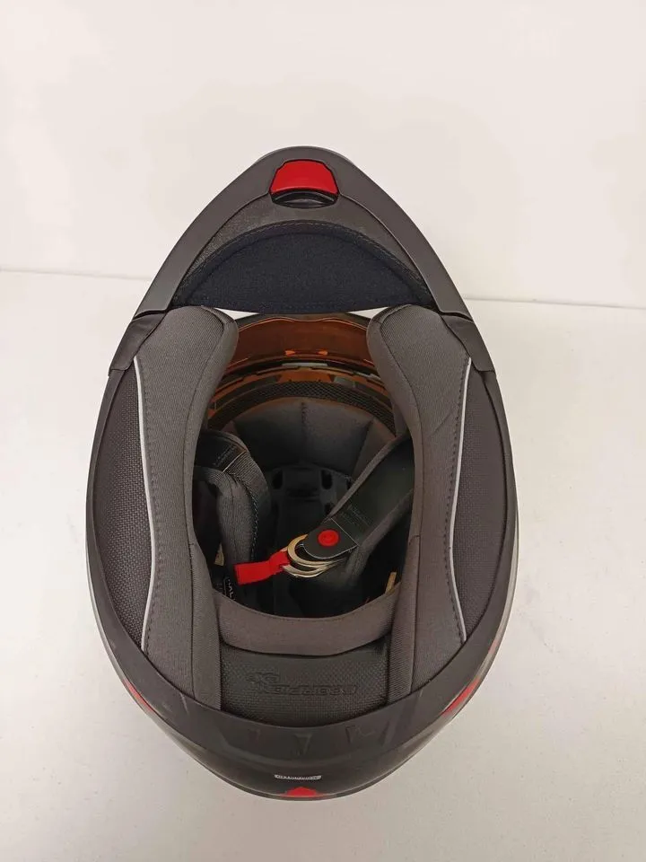 Scorpion EXO-AT950 Dual Sport Helmet Ellwood Red Amber Shield size Small