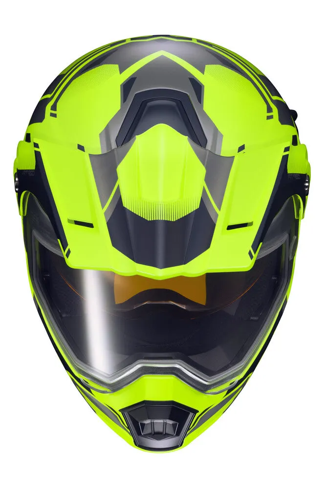 Scorpion EXO-AT950 Modular Snow Helmet Ellwood Graphic Hi Vis