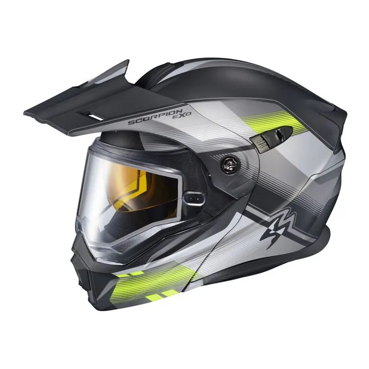 Scorpion EXO-AT950 Snow Helmet Zec Grey Hi VizDual Lens
