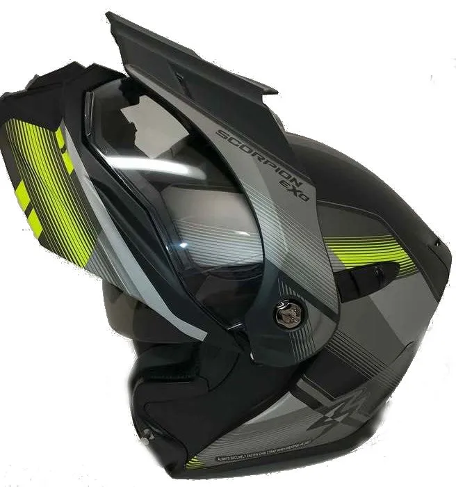 Scorpion EXO-AT950 Street Helmet Zec Grey Hi Viz