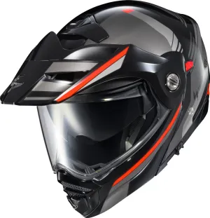 Scorpion EXO-AT960 Dual Sport Modular Helmet Monk Black Red