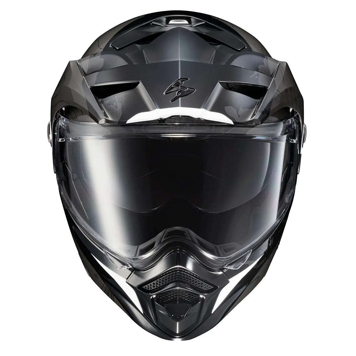 Scorpion EXO-AT960 Dual Sport Modular Helmet Topographic Black White
