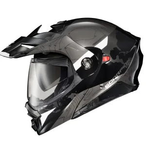 Scorpion EXO-AT960 Dual Sport Modular Helmet Topographic Black White