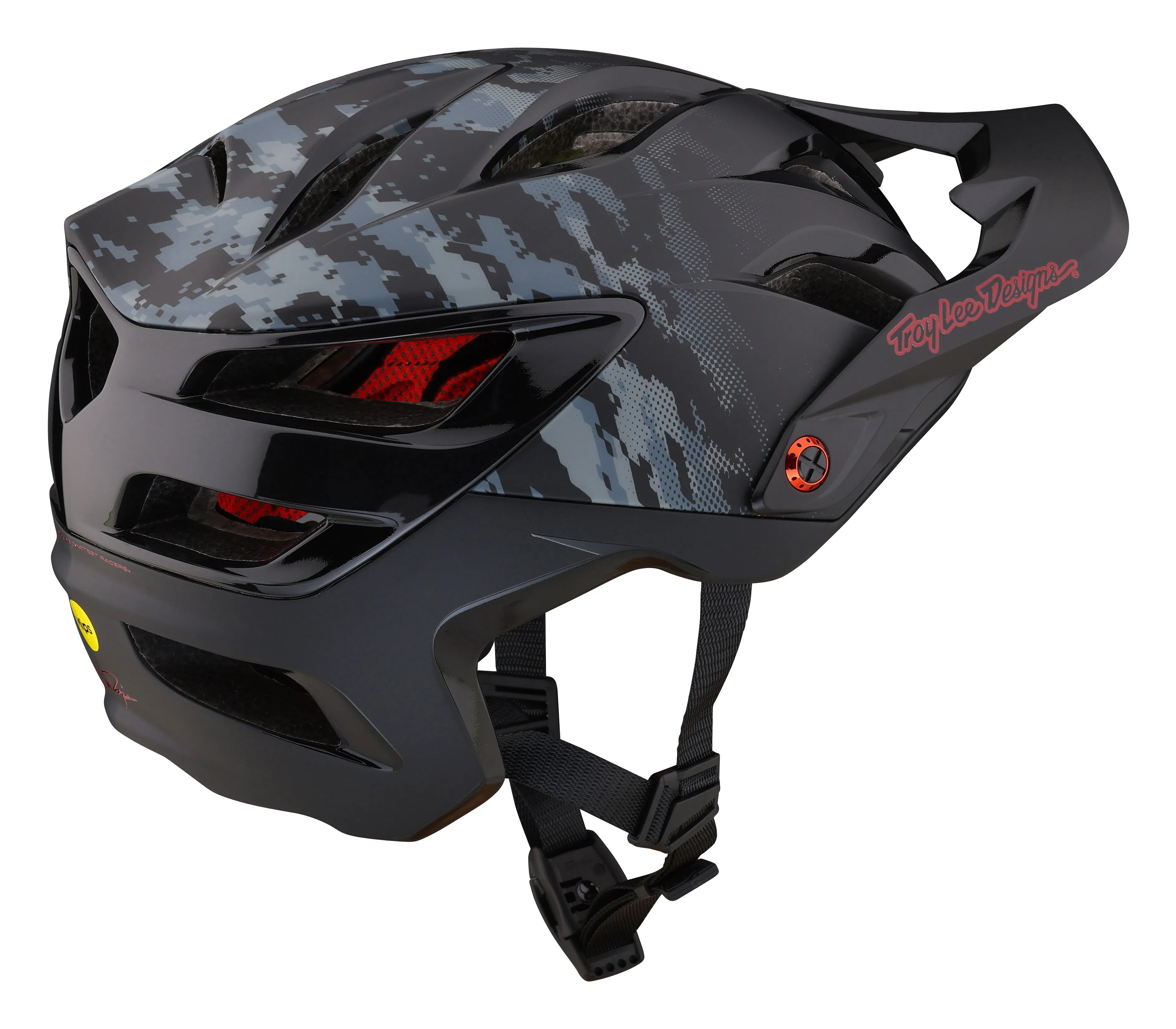 Troy Lee Designs A3 MTB Helmet with MIPS - Digi Camo - Black - 2023