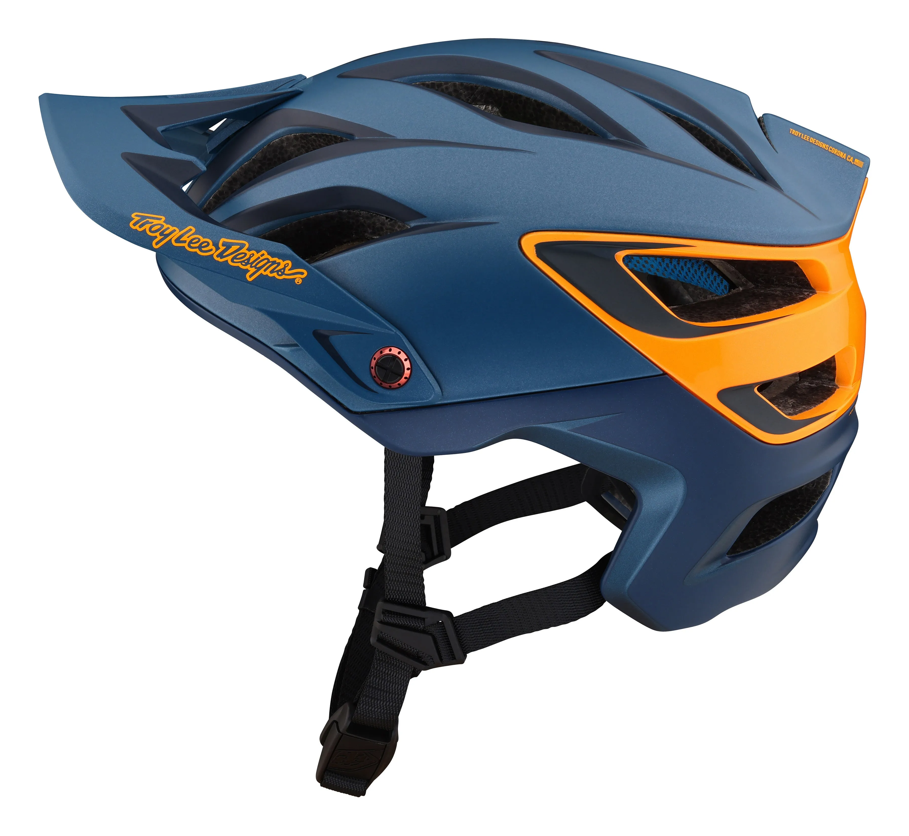 Troy Lee Designs A3 MTB Helmet with MIPS - Uno - Blue - 2023