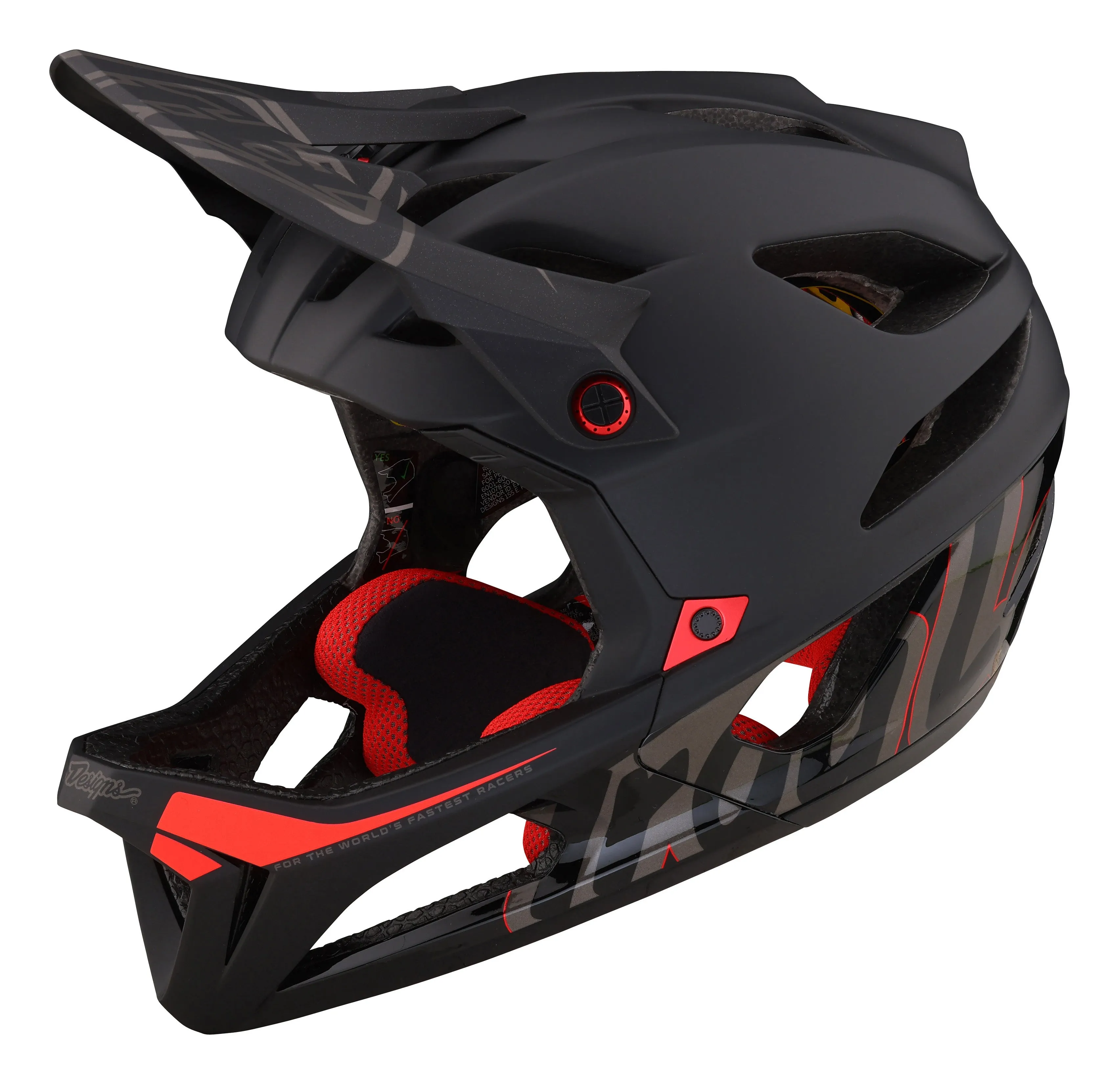 Troy Lee Designs Stage Full Face Helmet with MIPS - Signature - Black