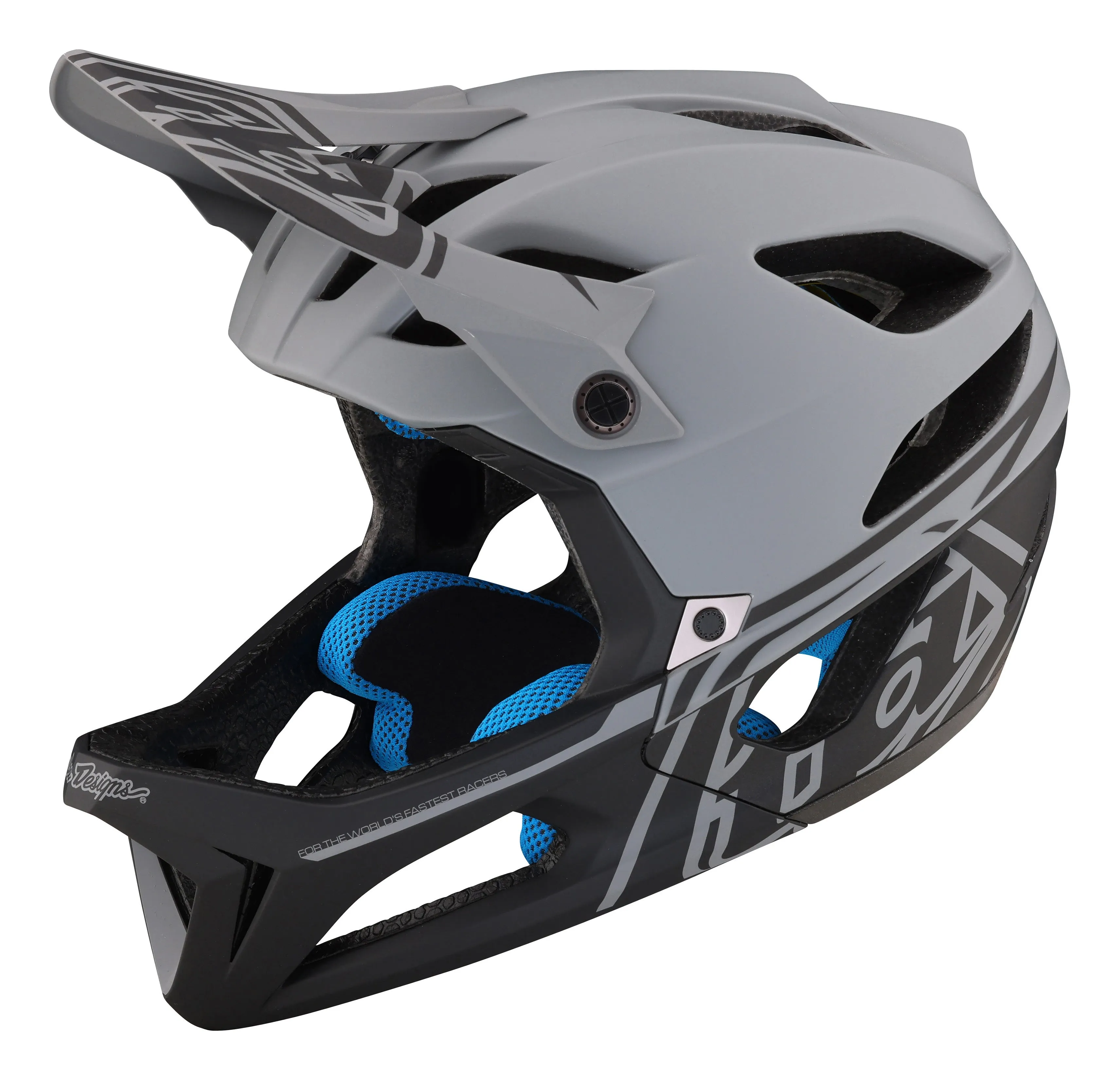 Troy Lee Designs Stage Full Face Helmet with MIPS - Stealth - Gray