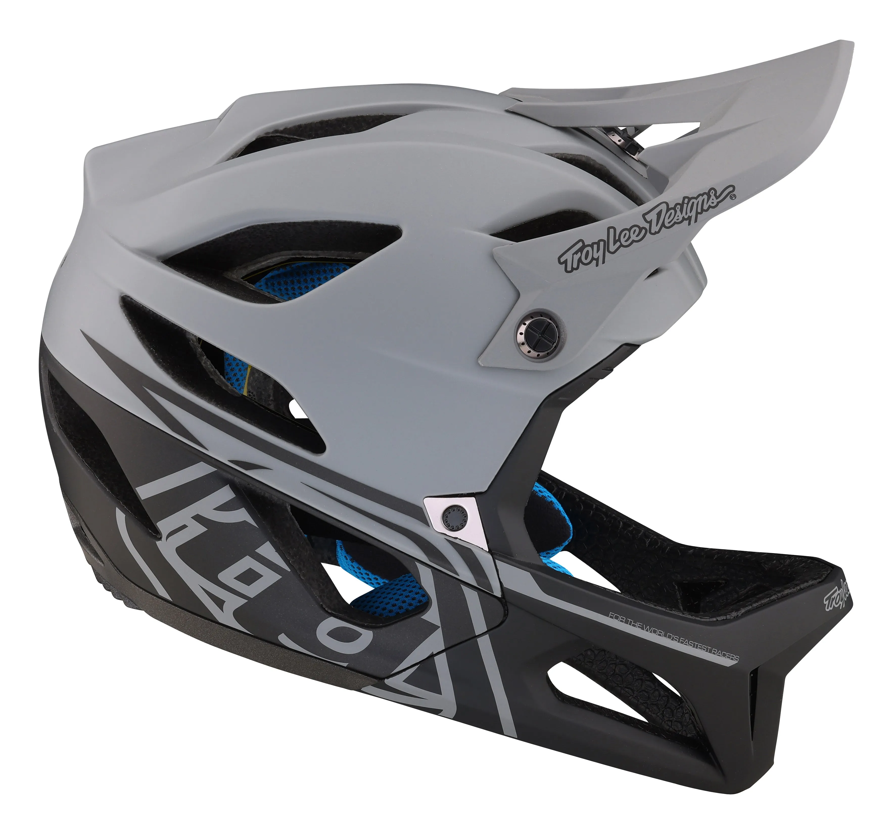 Troy Lee Designs Stage Full Face Helmet with MIPS - Stealth - Gray