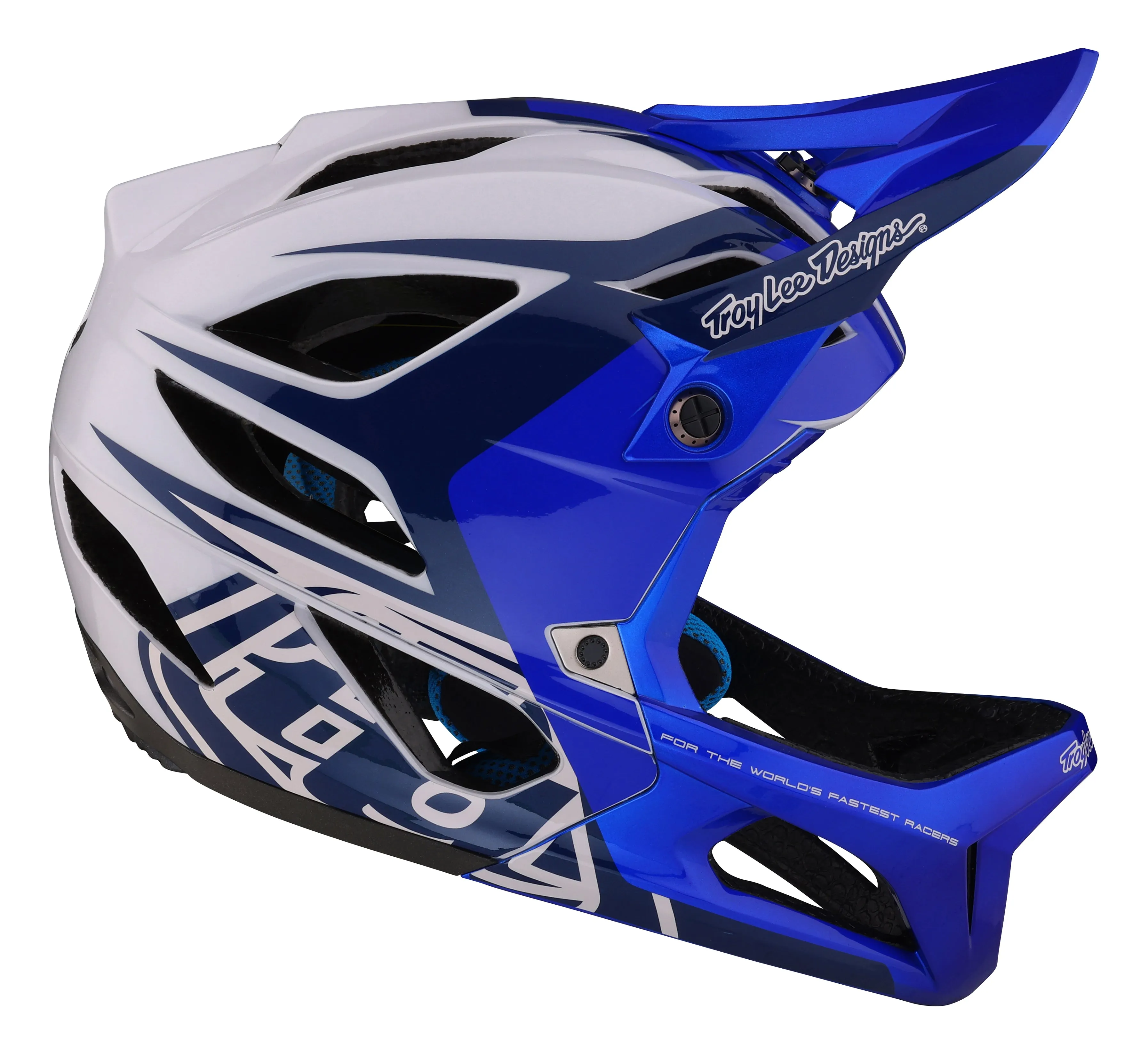 Troy Lee Designs Stage Full Face Helmet with MIPS - Valance - Blue - 2023
