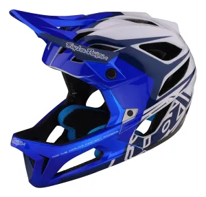 Troy Lee Designs Stage Full Face Helmet with MIPS - Valance - Blue - 2023