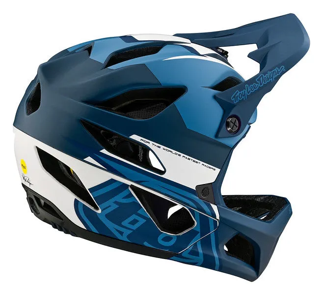 Troy Lee Designs Stage Full Face Helmet with MIPS - Vector - Blue