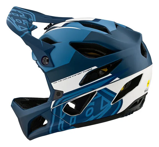 Troy Lee Designs Stage Full Face Helmet with MIPS - Vector - Blue