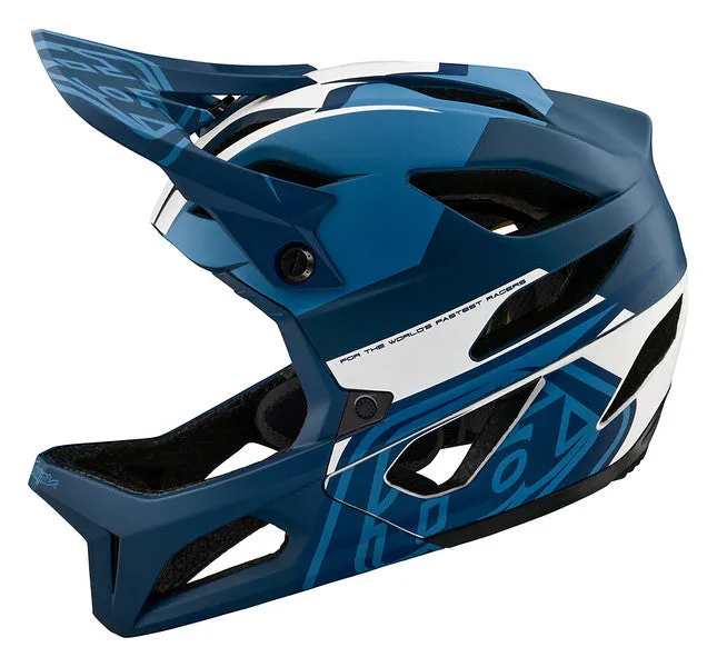Troy Lee Designs Stage Full Face Helmet with MIPS - Vector - Blue