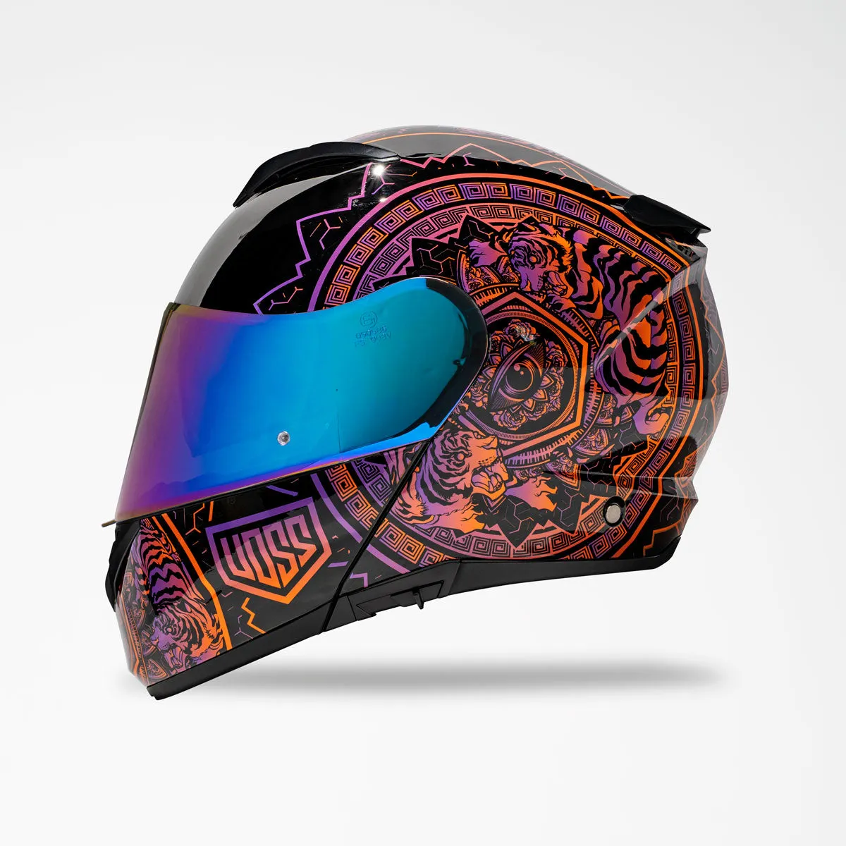Voss 580 Conquest Gloss Neon Mandala Helmet