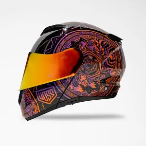 Voss 580 Conquest Gloss Neon Mandala Helmet