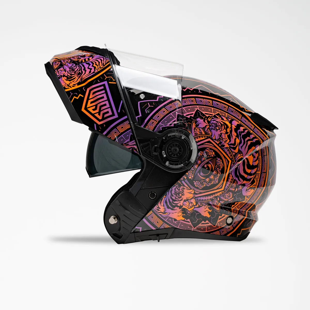 Voss 580 Conquest Gloss Neon Mandala Helmet