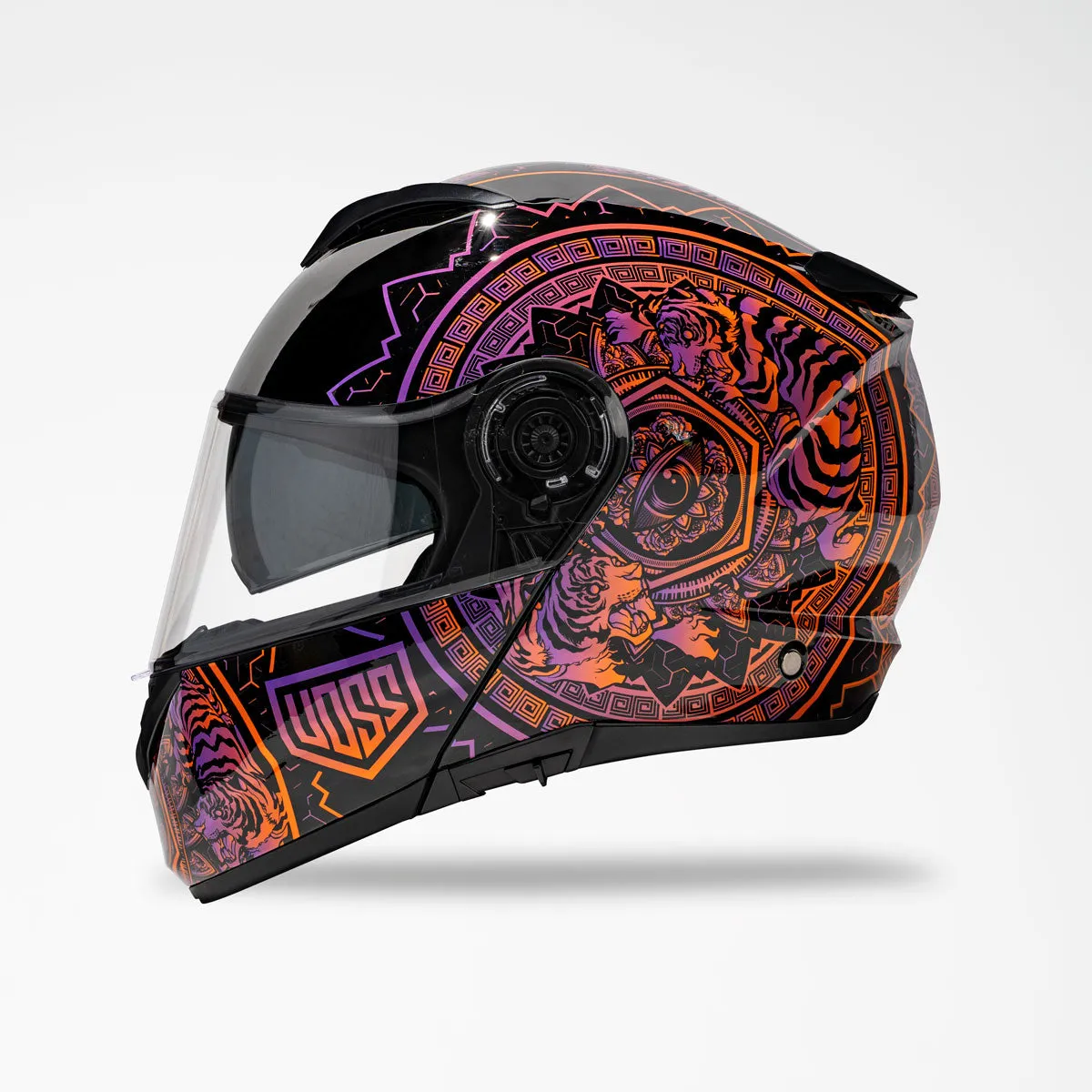 Voss 580 Conquest Gloss Neon Mandala Helmet