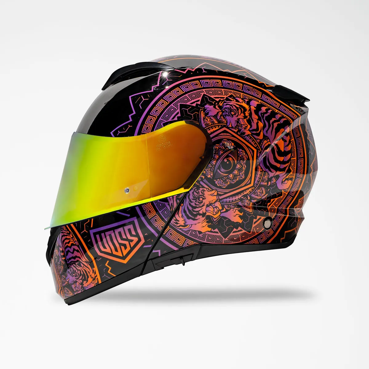 Voss 580 Conquest Gloss Neon Mandala Helmet
