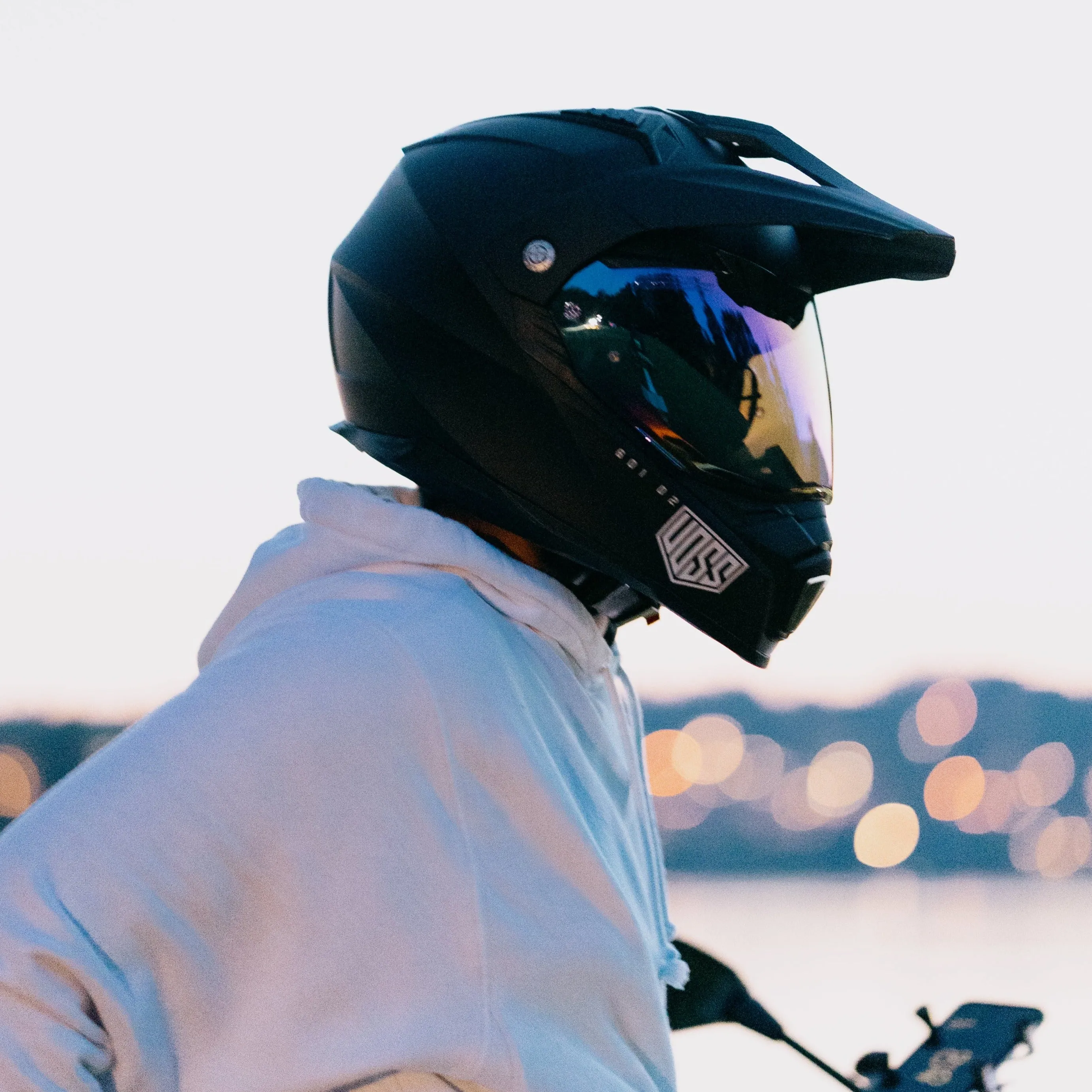 Voss 601 D2 Dual Sport Matte Black Helmet