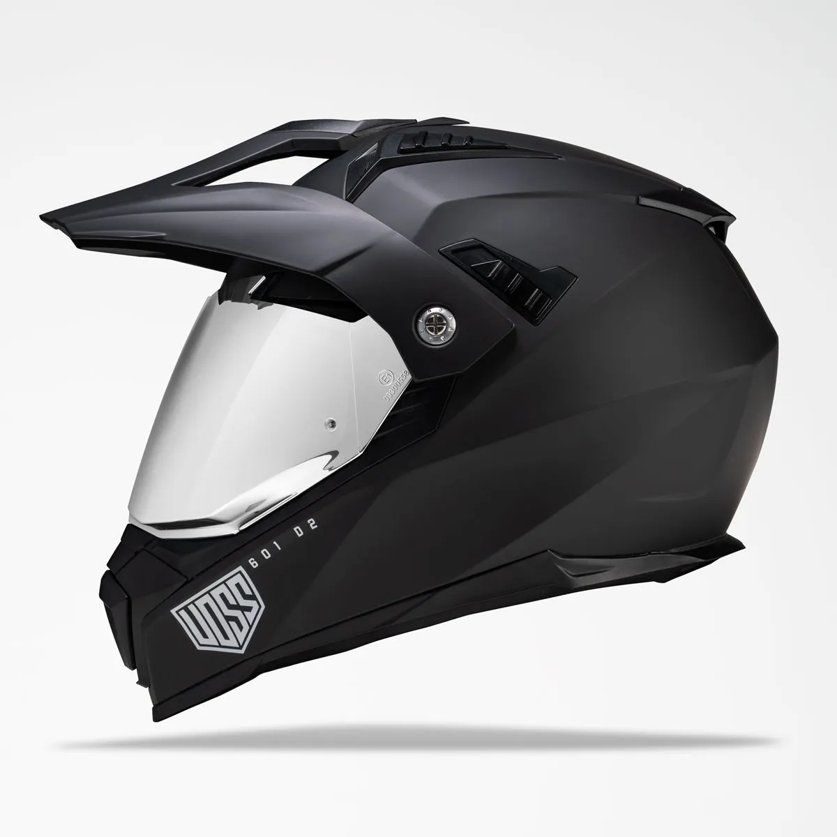 Voss 601 D2 Dual Sport Matte Black Helmet