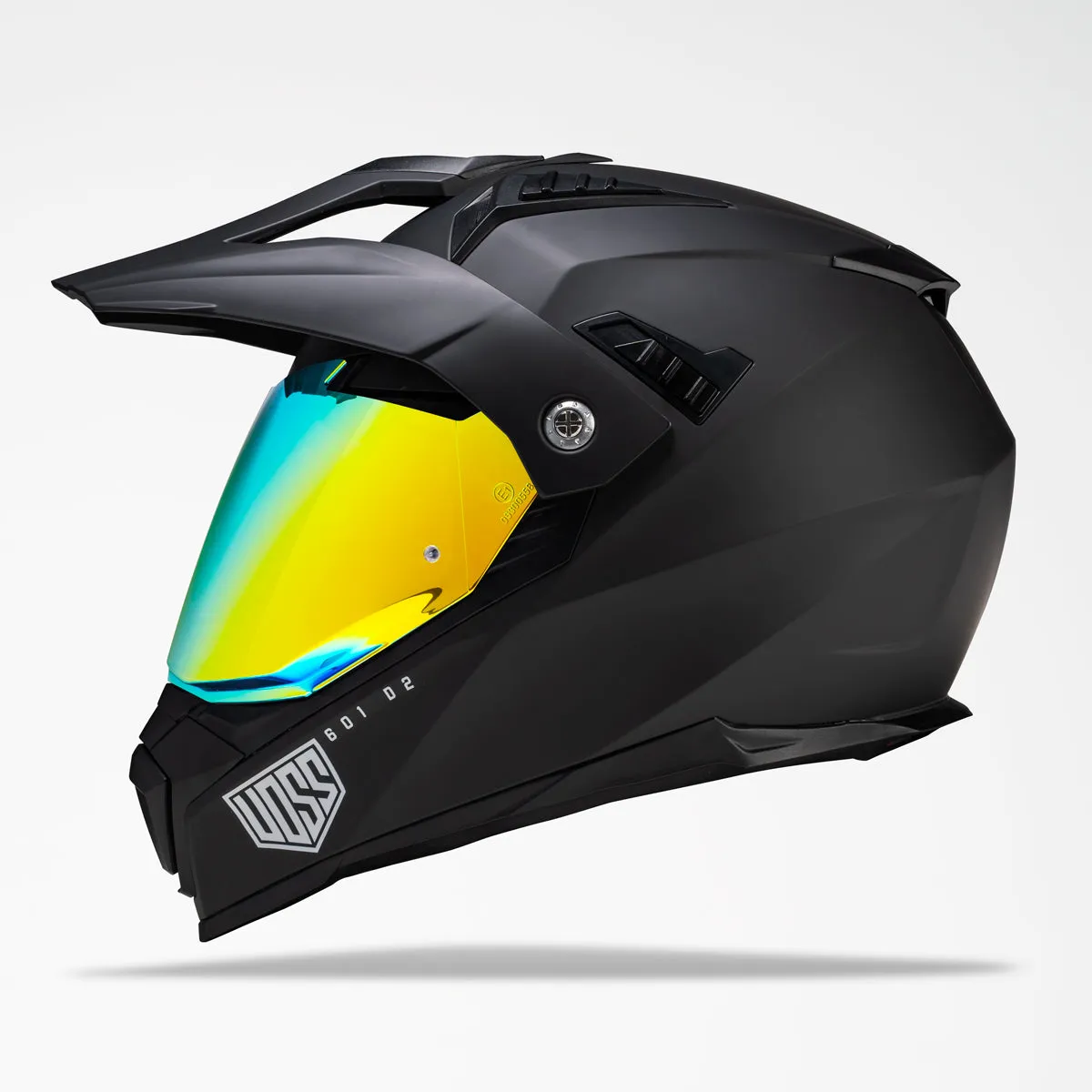 Voss 601 D2 Dual Sport Matte Black Helmet