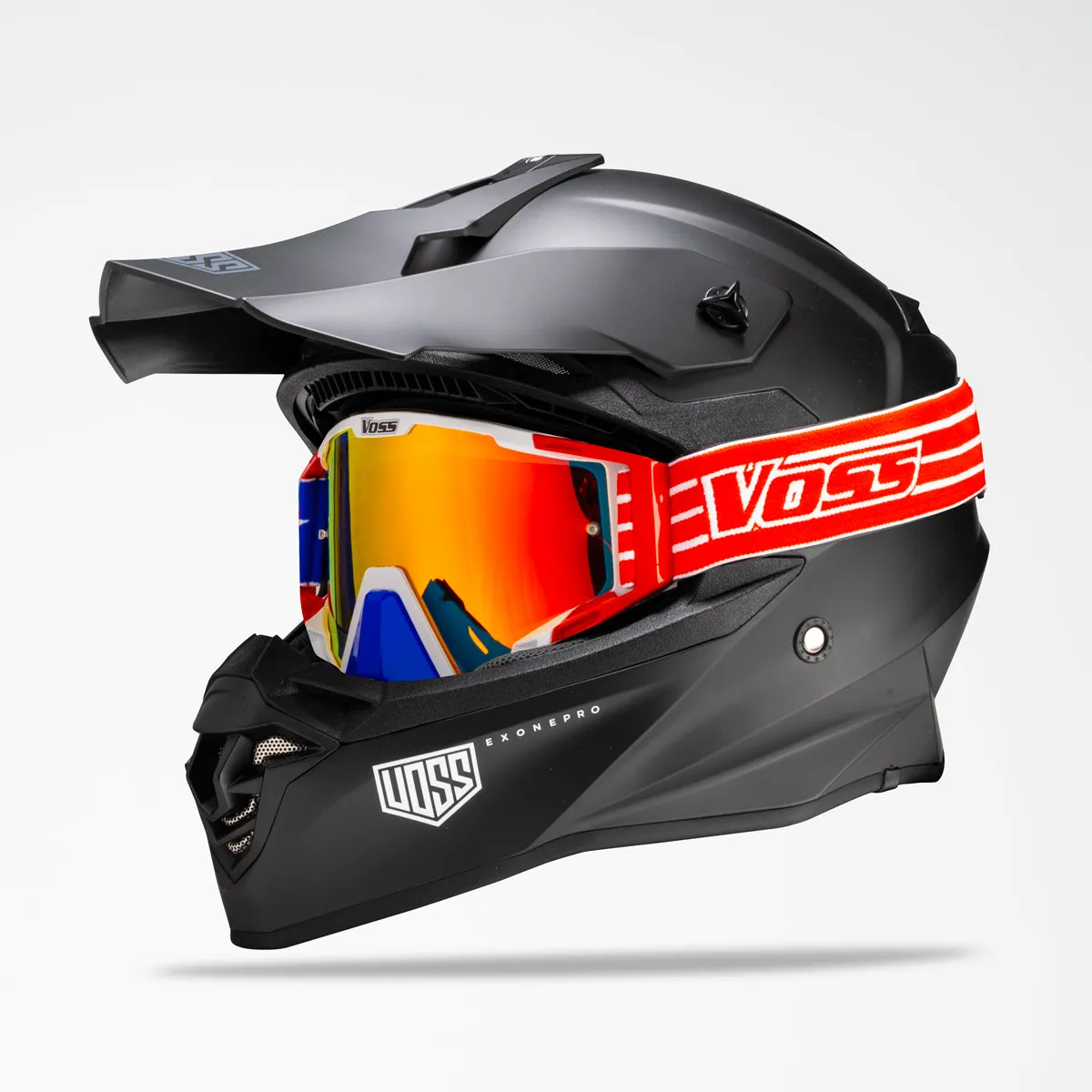 Voss 801 X1 Pro Dirt Blackout Helmet