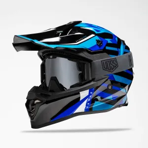 Voss 801 X1 Pro Dirt Blue Chip Helmet