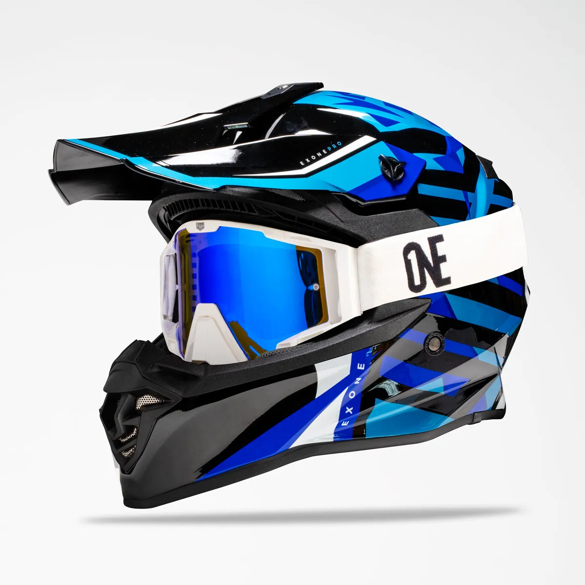 Voss 801 X1 Pro Dirt Blue Chip Helmet