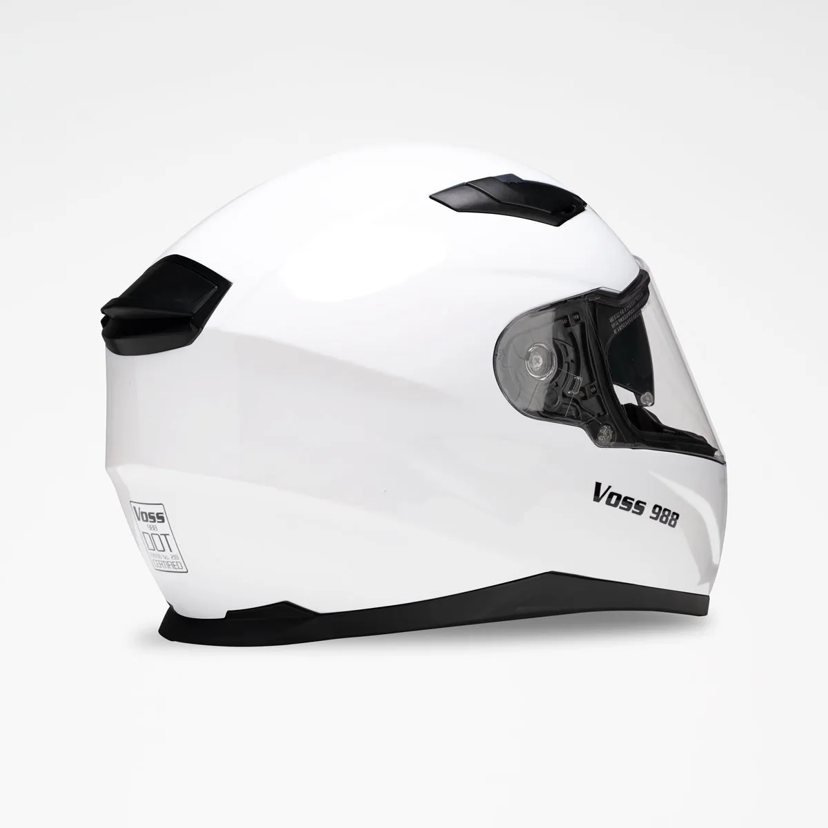 Voss 988 Moto-1 Gloss White Helmet