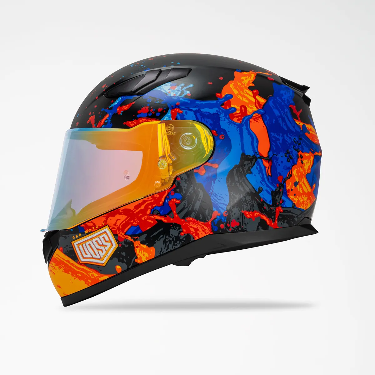 Voss 988 Moto-1 Matte Molten Helmet