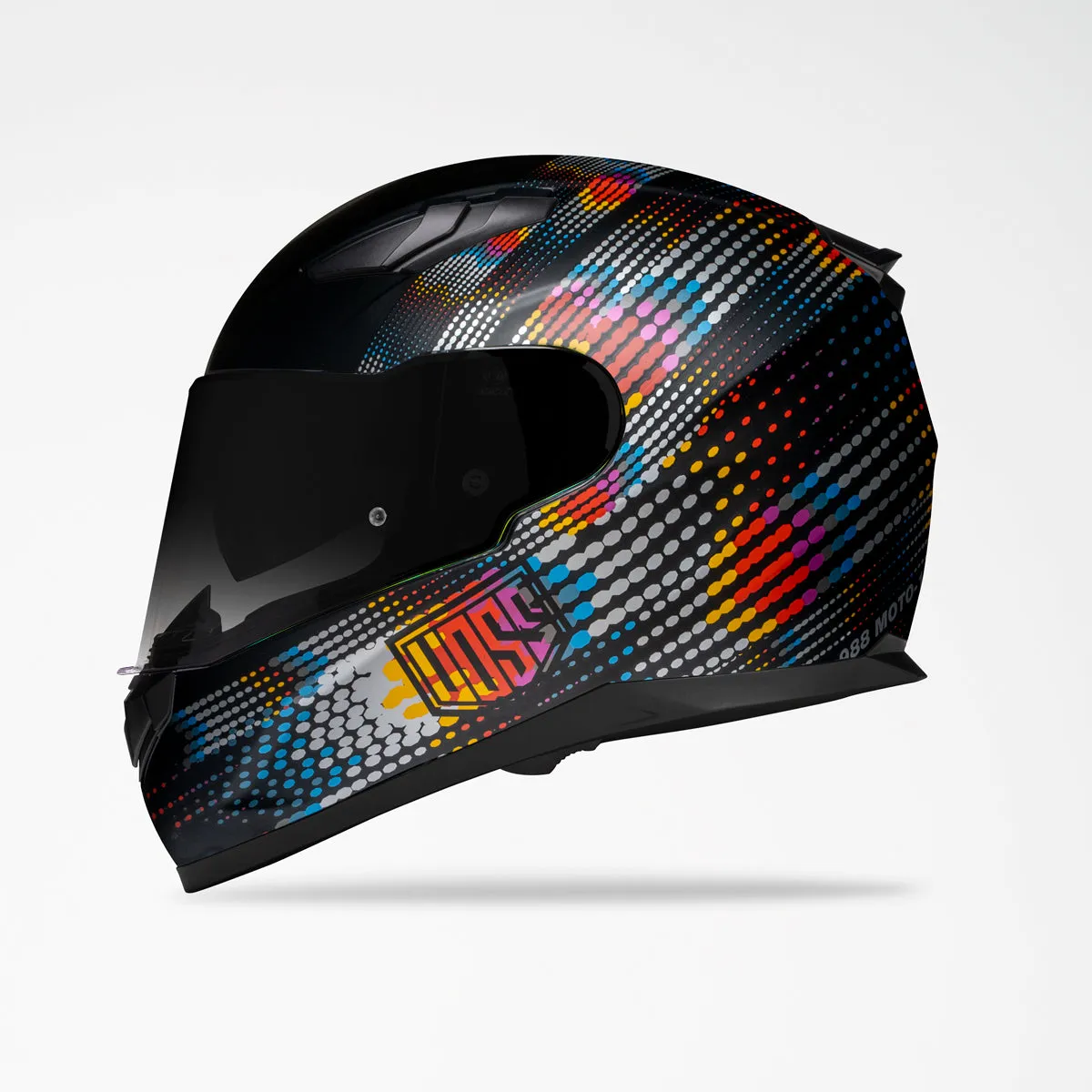 Voss 988 Moto-1 Metal Fractal Helmet