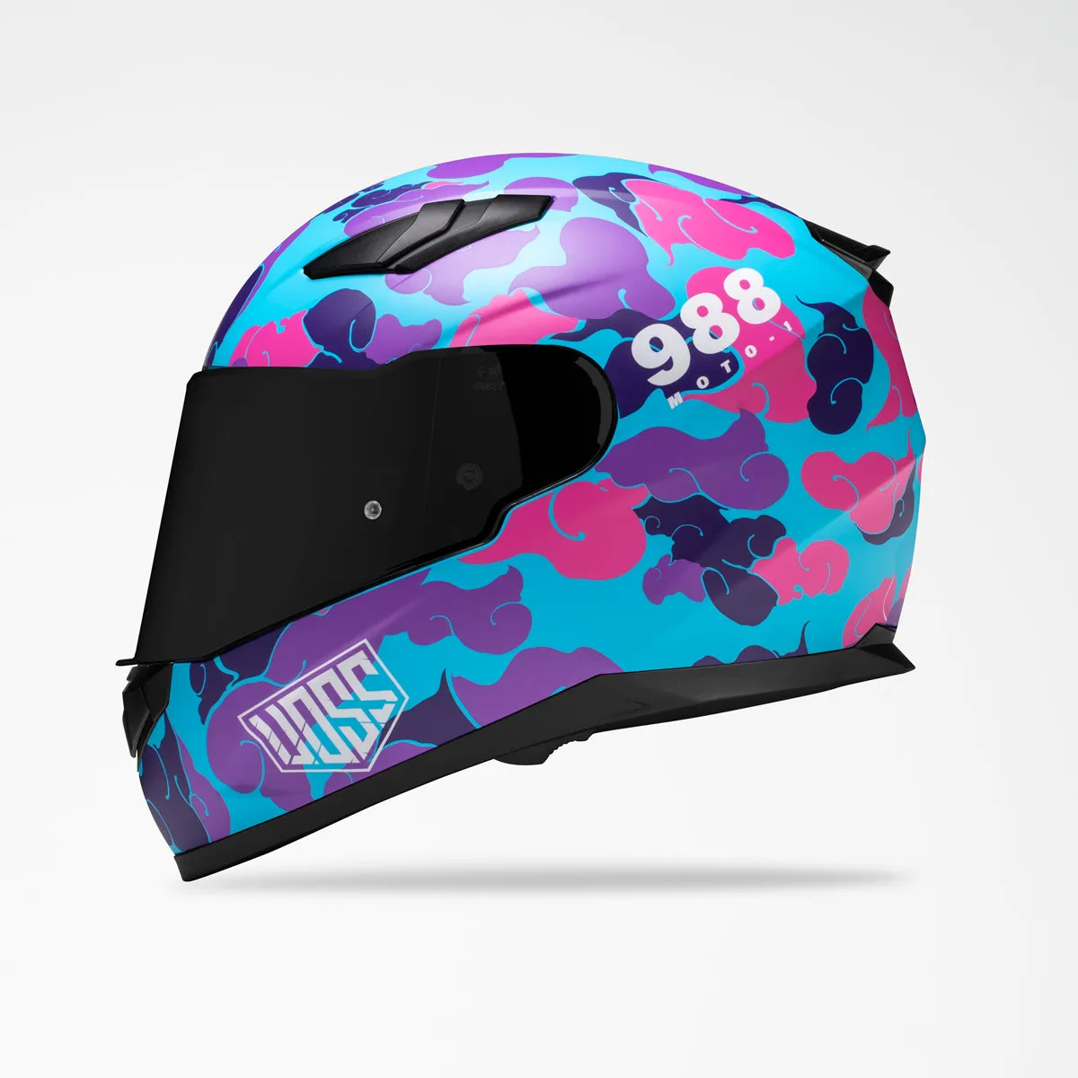 Voss 988 Moto-1 Pink Camo Helmet