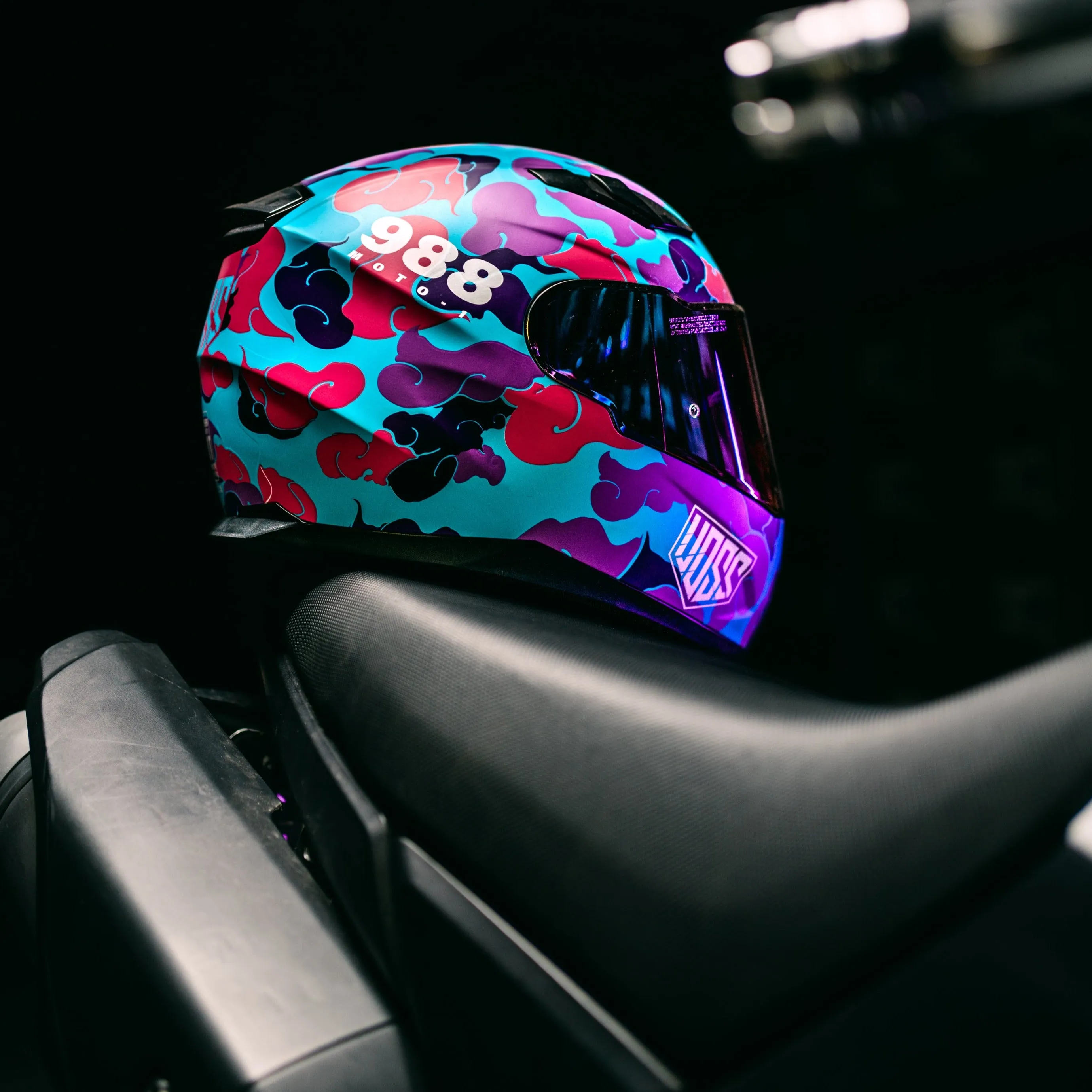 Voss 988 Moto-1 Pink Camo Helmet