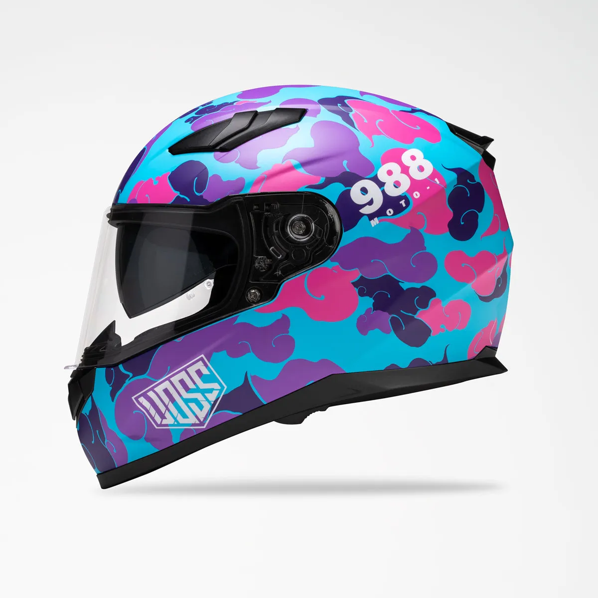 Voss 988 Moto-1 Pink Camo Helmet