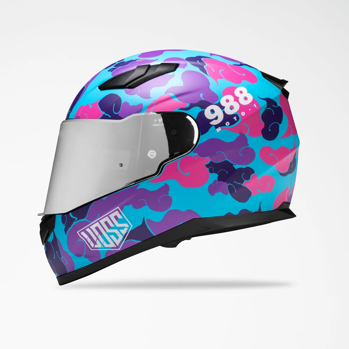Voss 988 Moto-1 Pink Camo Helmet