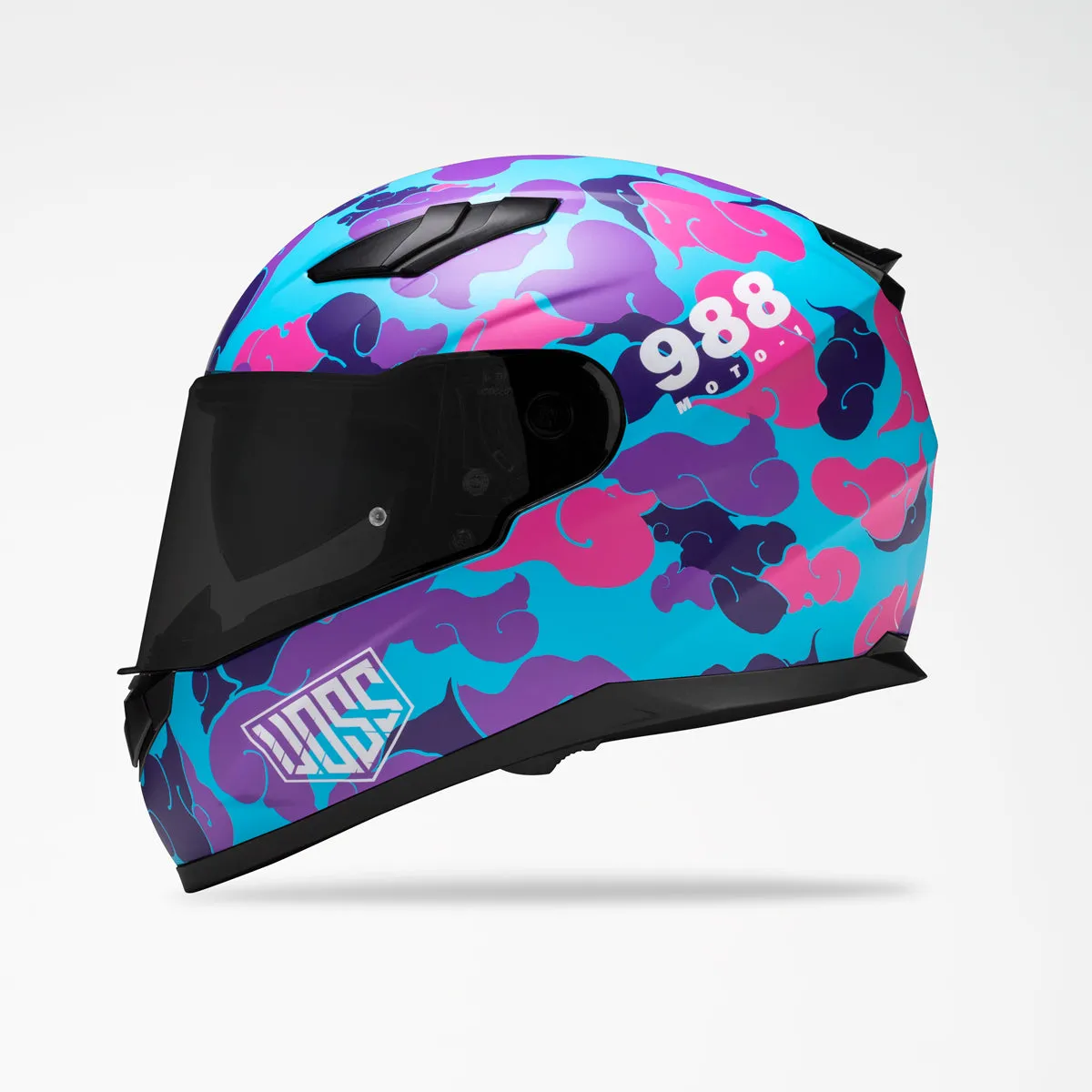 Voss 988 Moto-1 Pink Camo Helmet