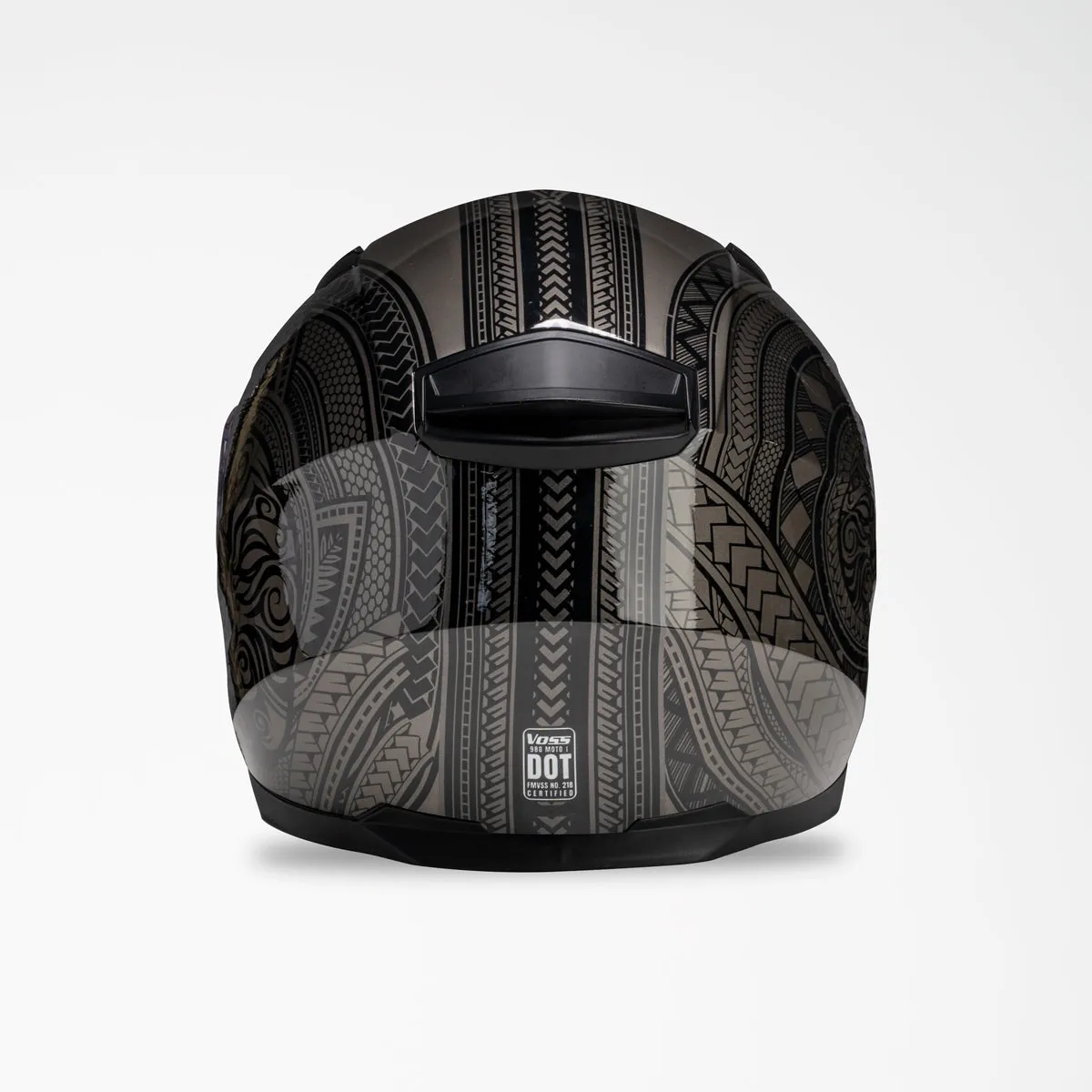 Voss 988 Moto-1 Two Tone Black Codex Helmet