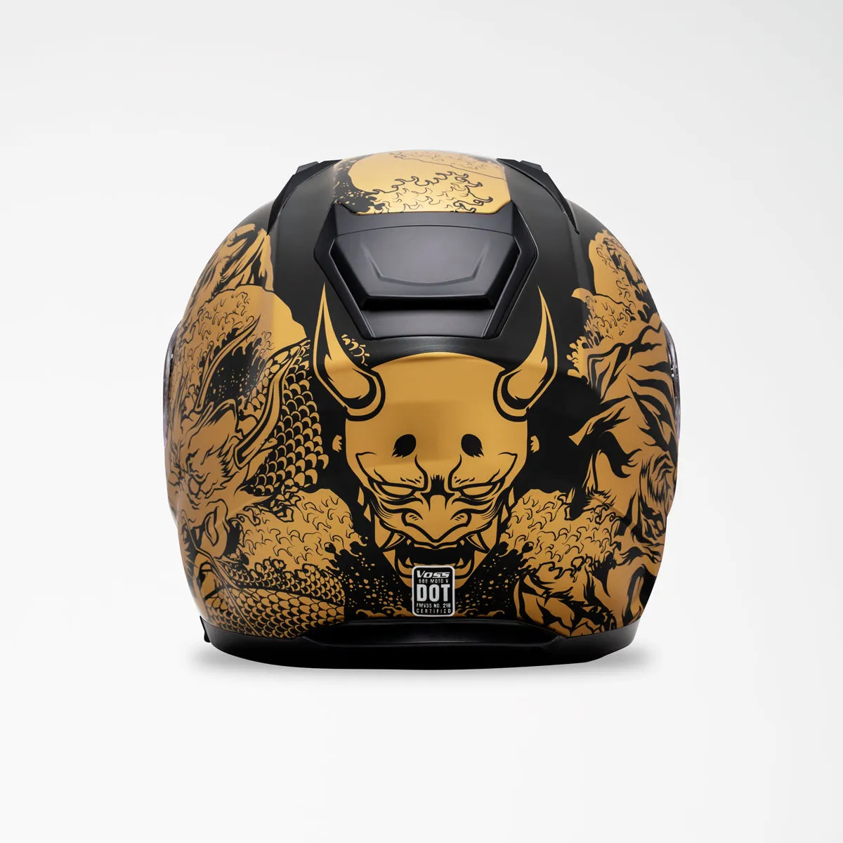 Voss 989 Moto-V Gold Rei Helmet