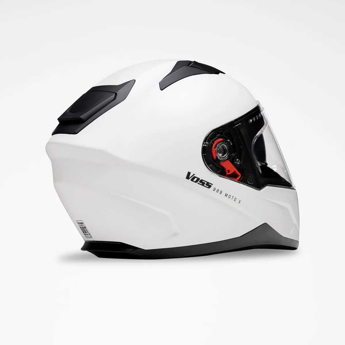 Voss 989 Moto-V Matte White Helmet