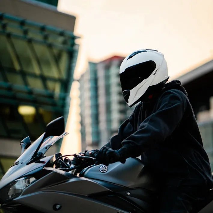 Voss 989 Moto-V Matte White Helmet