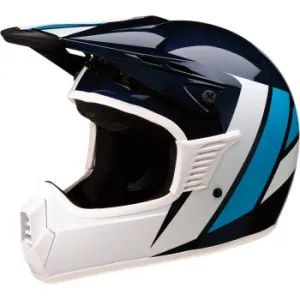Z1R Child Off Road Helmet Rise Evac Gloss Blue/White