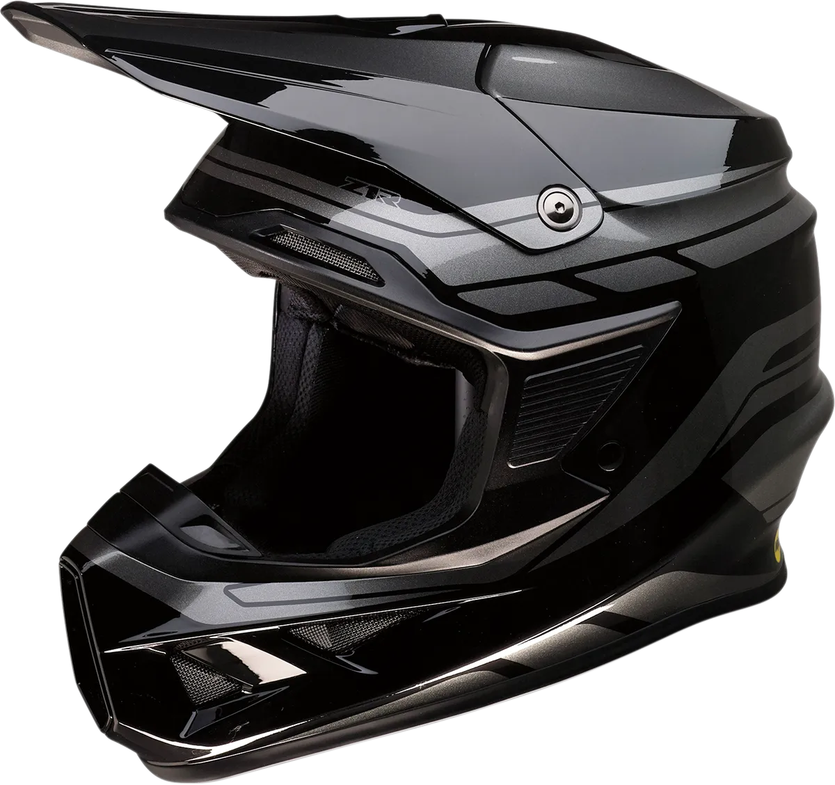 Z1R F. I. Off Road Helmet Mips Flank Graphic Black Charcoal