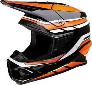 Z1R F. I. Off Road Helmet Mips Flank Graphic Black Orange White
