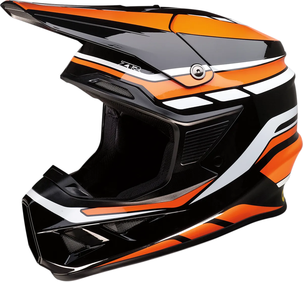 Z1R F. I. Off Road Helmet Mips Flank Graphic Black Orange White