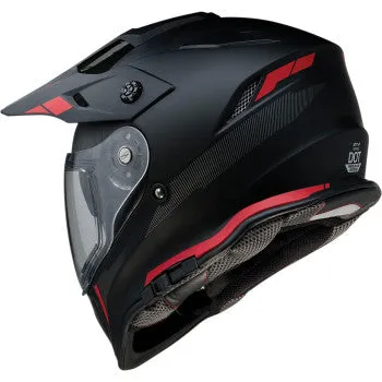 Z1R Range Dual Sport Helmet Uptake Graphic Black Red