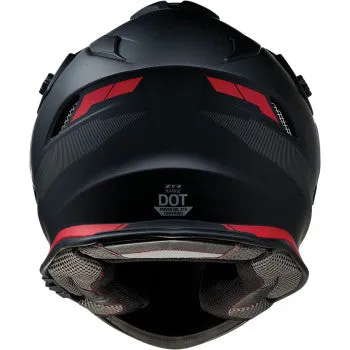 Z1R Range Dual Sport Helmet Uptake Graphic Black Red