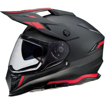 Z1R Range Dual Sport Helmet Uptake Graphic Black Red