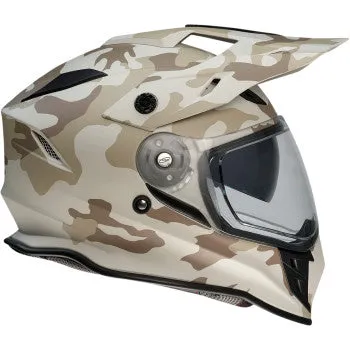 Z1R Range Dual Sport Snow Helmet Electric Shield Camo Desert